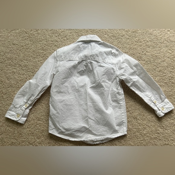 OshKosh White Collared Button Down Long Sleeve Shirt, 2T - Picture 4 of 5